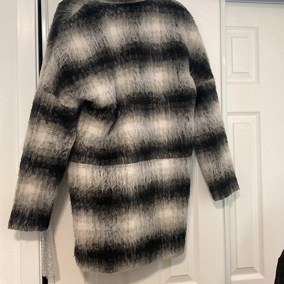 Volcom Stone striped long wool blend jacket Medium/Large - Picture 7 of 12